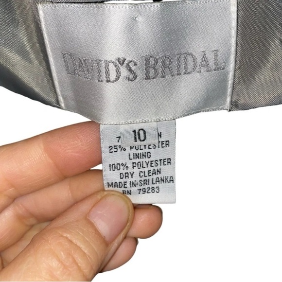 Vintage David’s Bridal y2k sage green Maxi gown Special occasion Party Dress - Picture 8 of 8